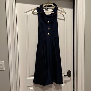 Navy MaxMara Vintage Tea Dress